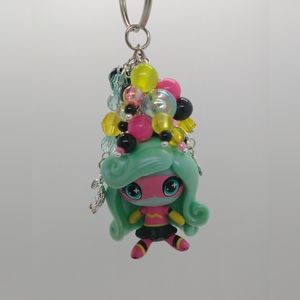Lagoona Blue Monster High Purse Charm Keychain Handmade Power Mini Figure OOAK